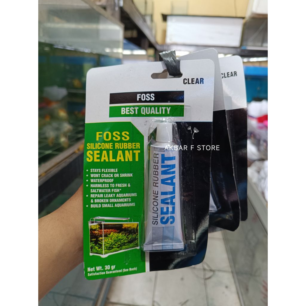 lem kaca aquarium bening(clear) sealant kuat dan tahan lama 30gr