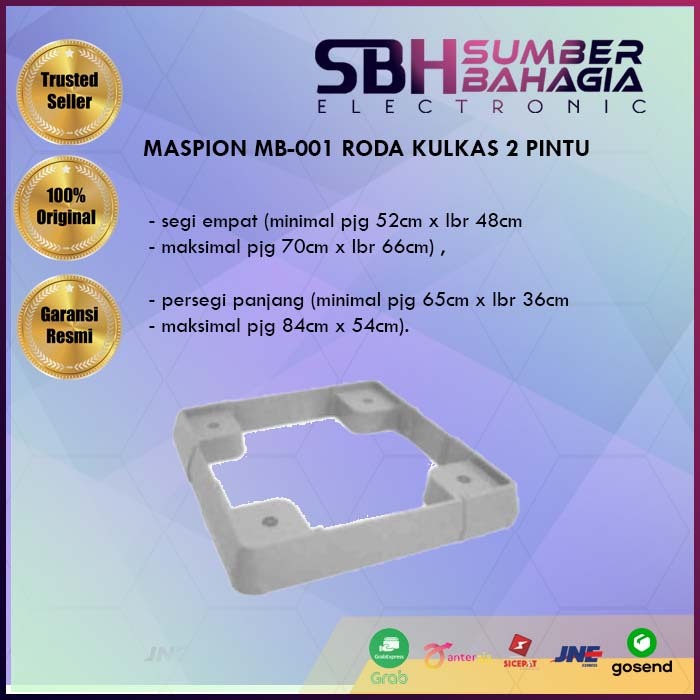 MASPION MB-001 RODA KULKAS 2 PINTU (NEW)