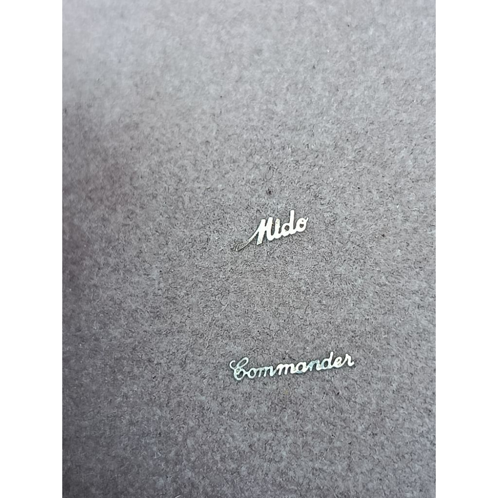 marking DIAL emblem Mido swiss Commander Jam tangan pria suku cadang pelengkap dial MIDO SWISS