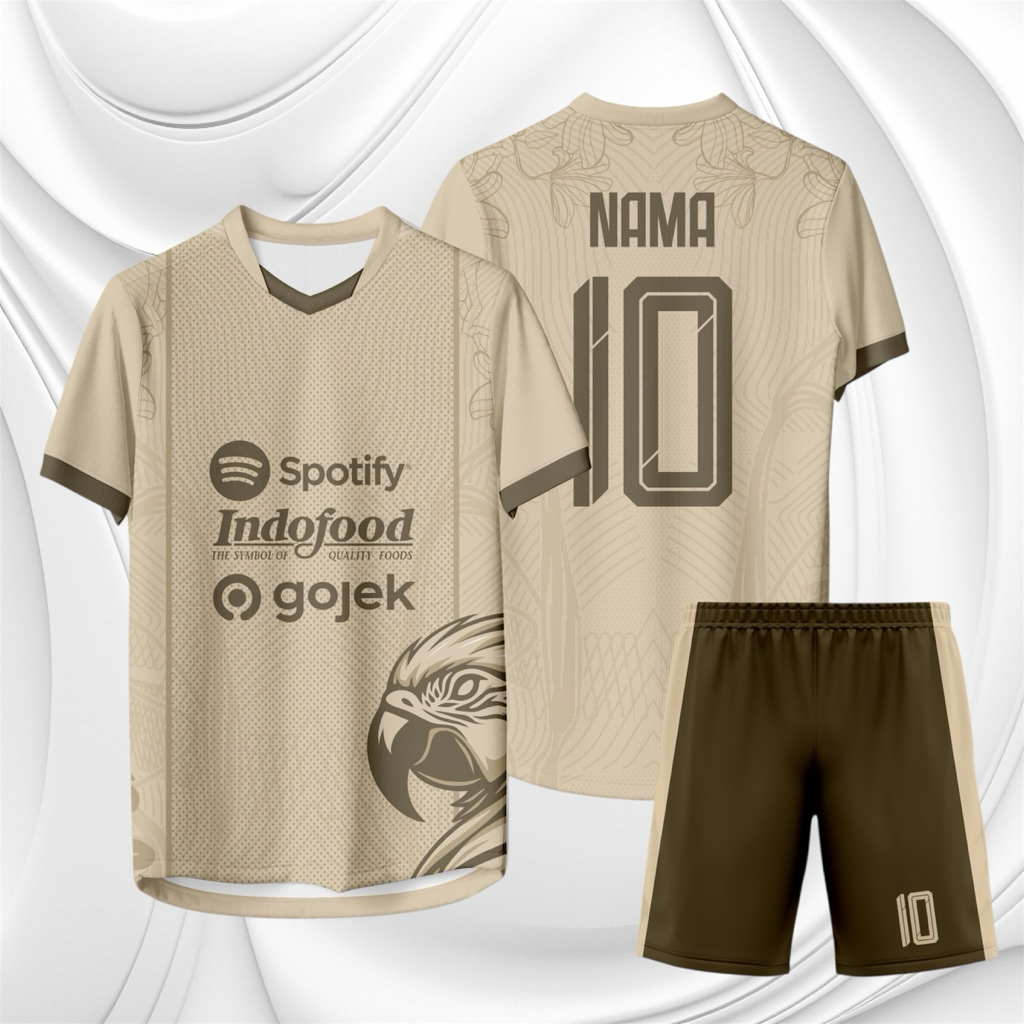 Baju Futsal Full Printing Custom – Desain Bebas, Nama & Nomor Gratis