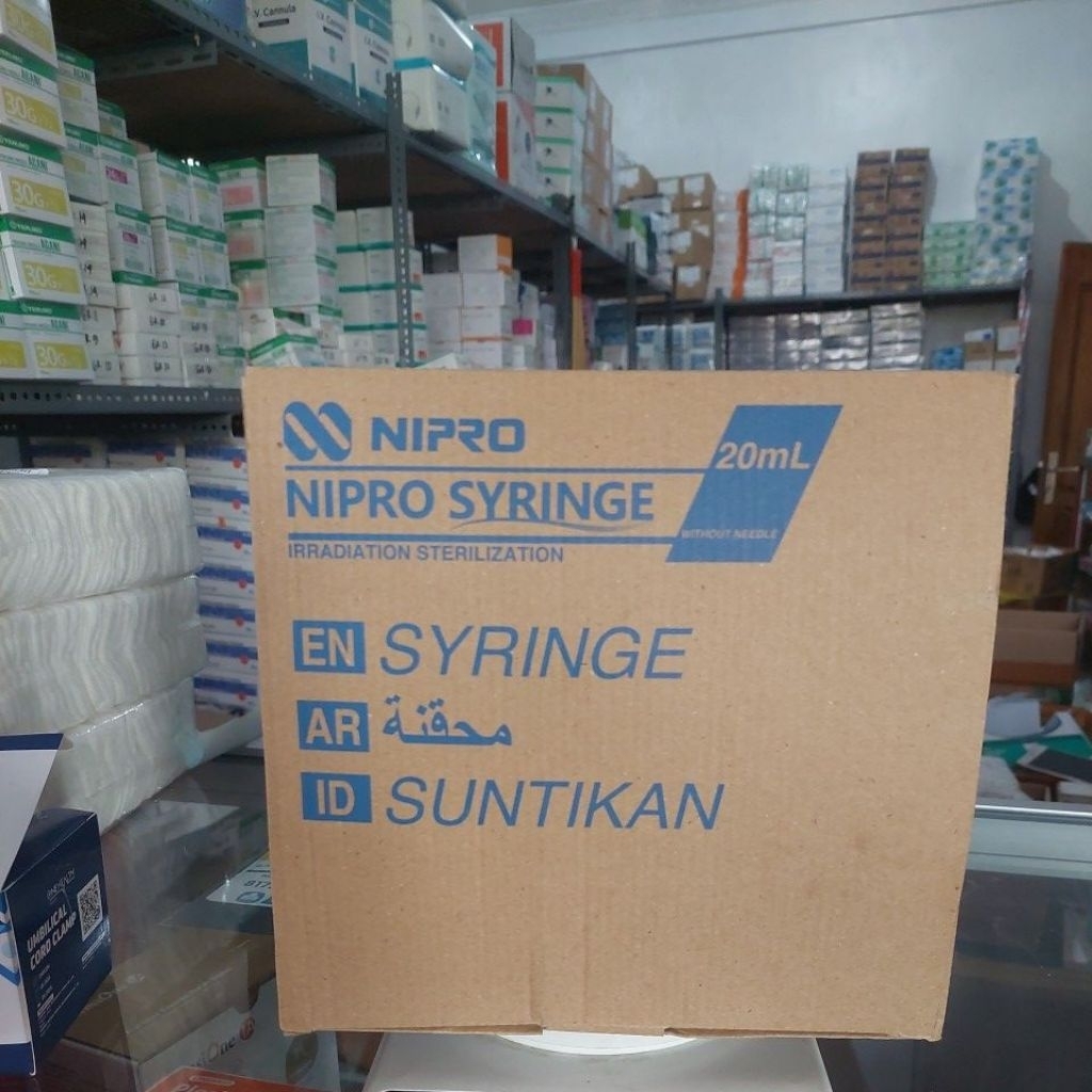 Spuit  20cc Nipro 1box isi 50pcs (Perbox)