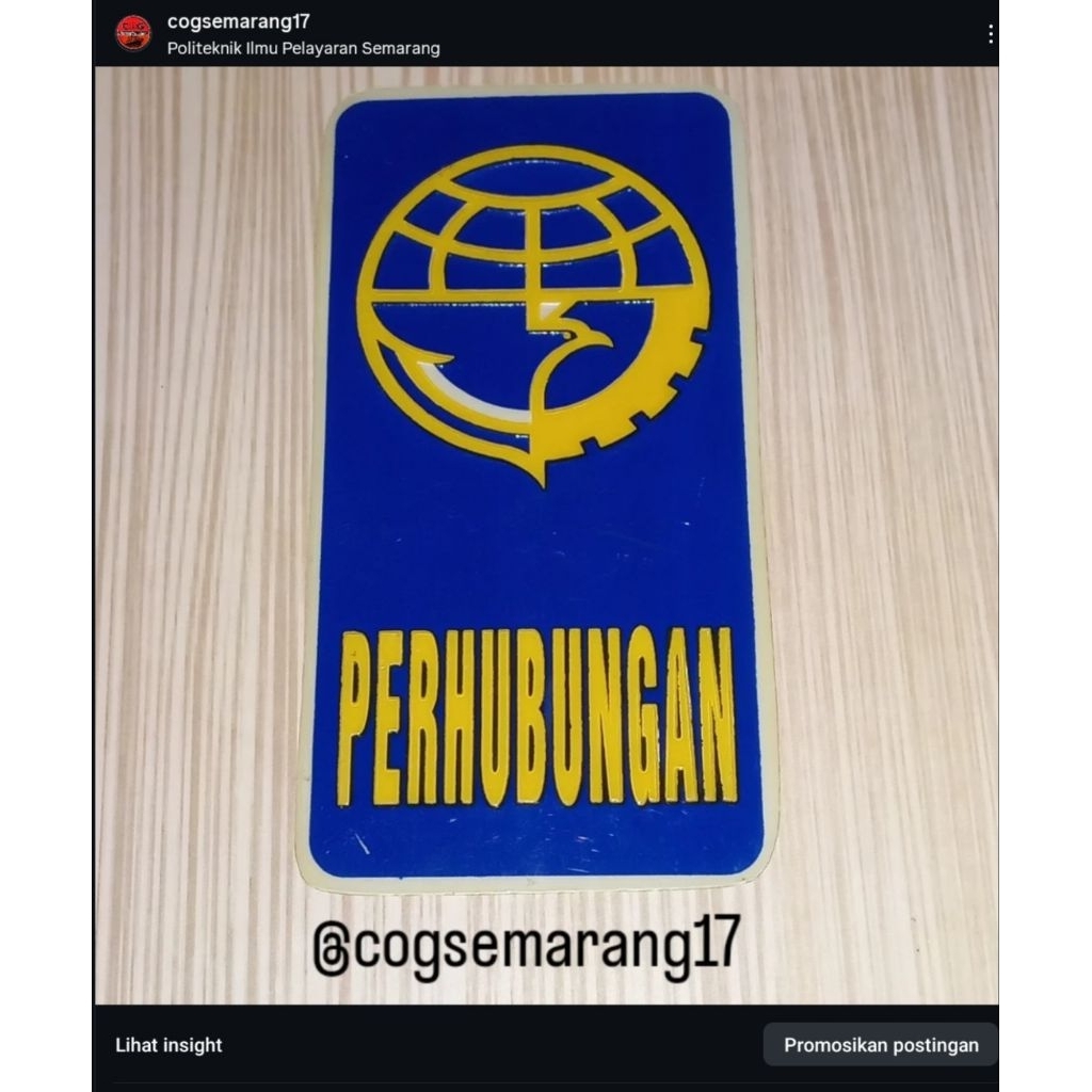 Stiker "PERHUBUNGAN"