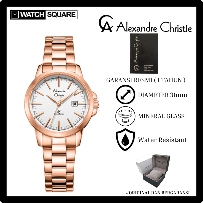 Jam tangan wanita Alexandre Christie AC 1008 LD Primo