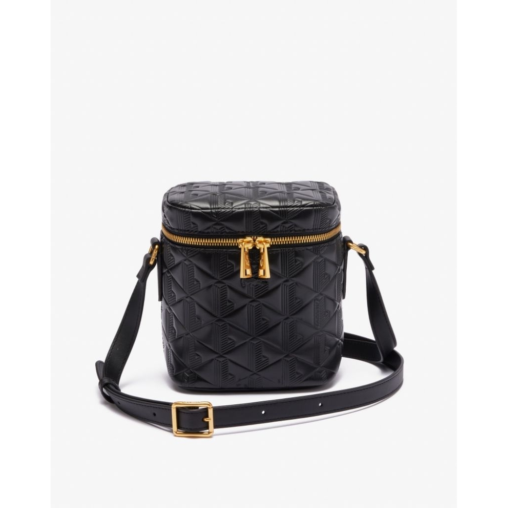 Preloved Tas Lacoste Maheki Embossed Leather Camera Bag