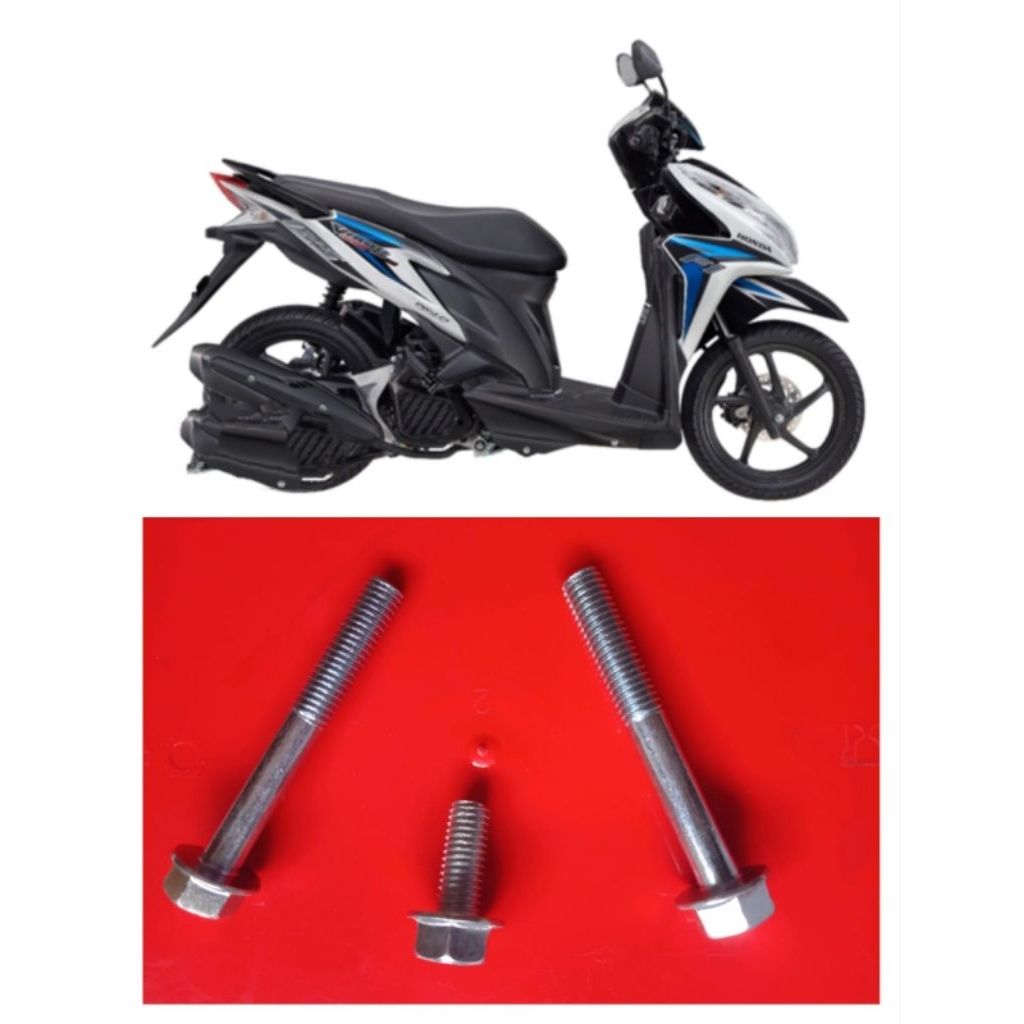 baut 12" untuk behel motor Vario 125 old/125 new 1 set