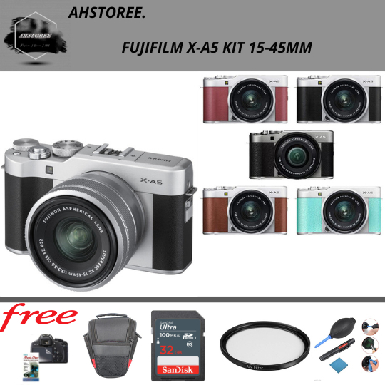 Kamera FujiFilm X-A5 Kit 15-45mm / Camera Fujifilm / Kamera Mirrorless / XA5 / X-A5 / X A 5 FUJI