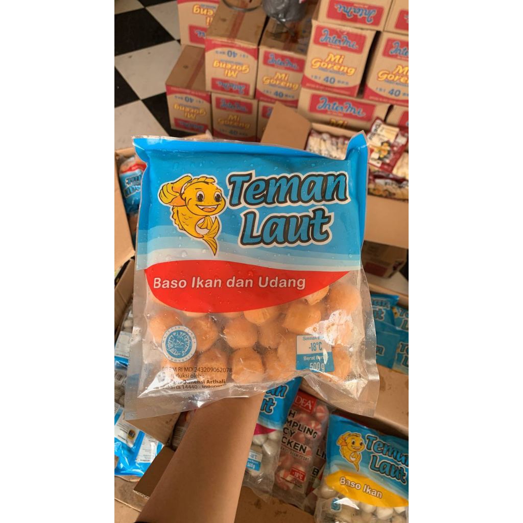 Teman Laut Bakso Ikan dan Udang 500gr