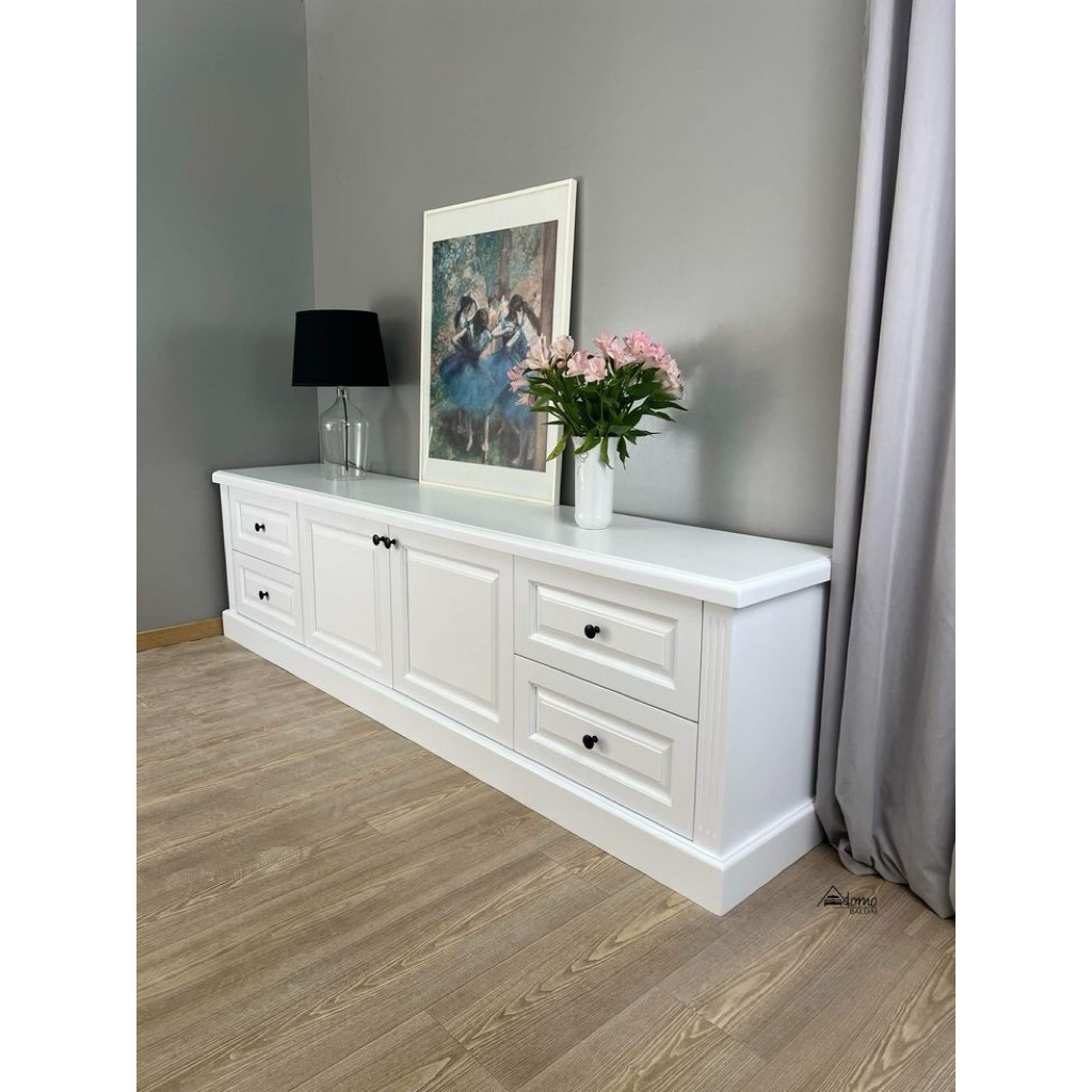 BUFFET TV PUTIH MEJA TV MINIMALIS