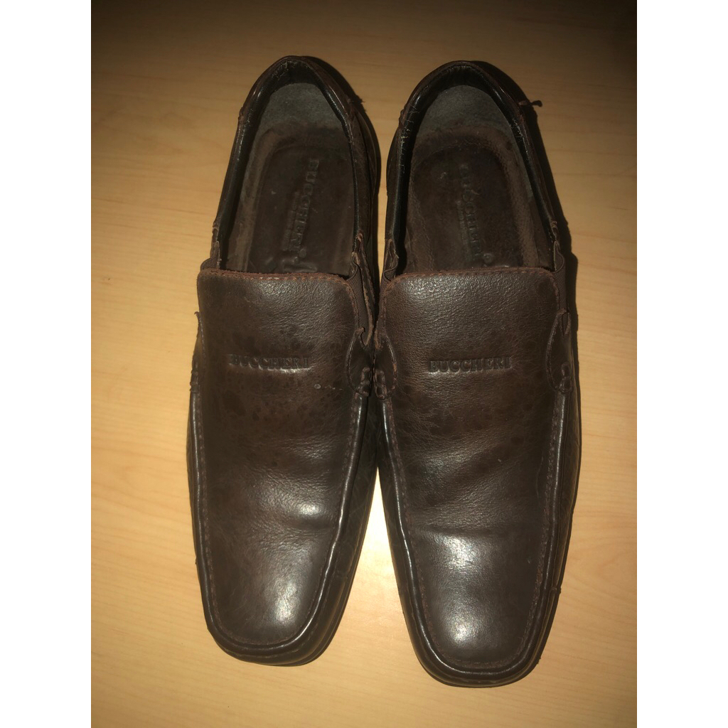 sepatu kulit buccheri ukuran 41 second, sepatu kulit second, sepatu kulit buccheri