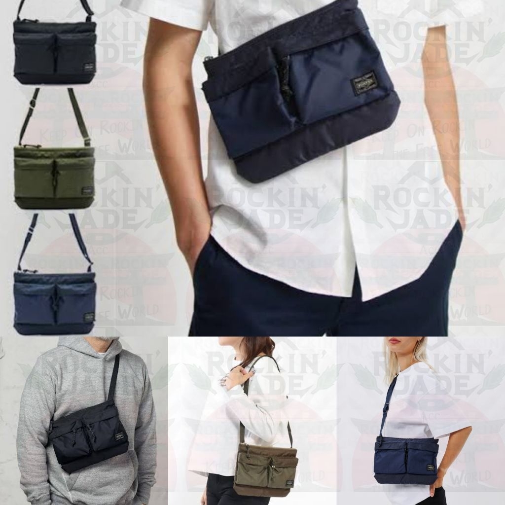 Porter Force Yoshida & co Tokyo Japan Tas selempang Sling Bag Unisex Japanese Style