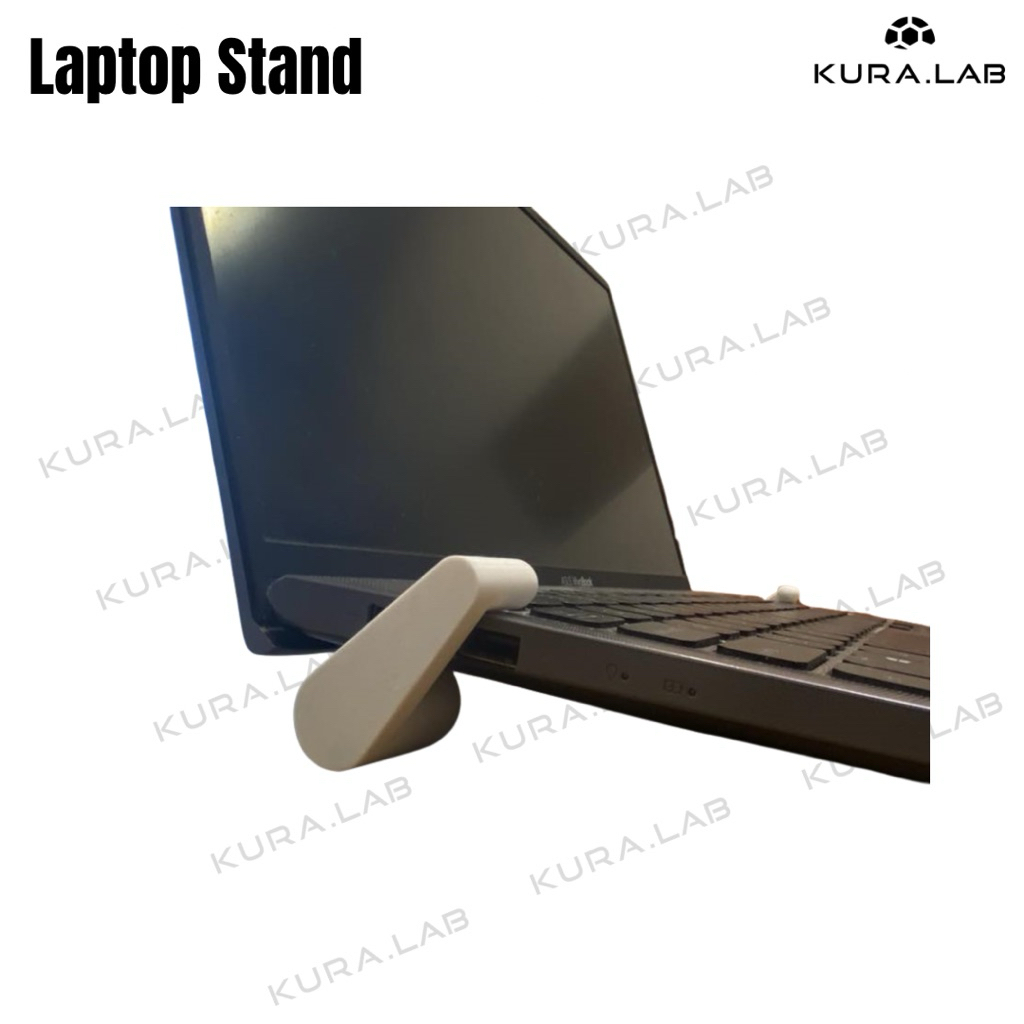 Laptop Stand Mini Portable / Penyangga Laptop Ergonomis [KURA.LAB]