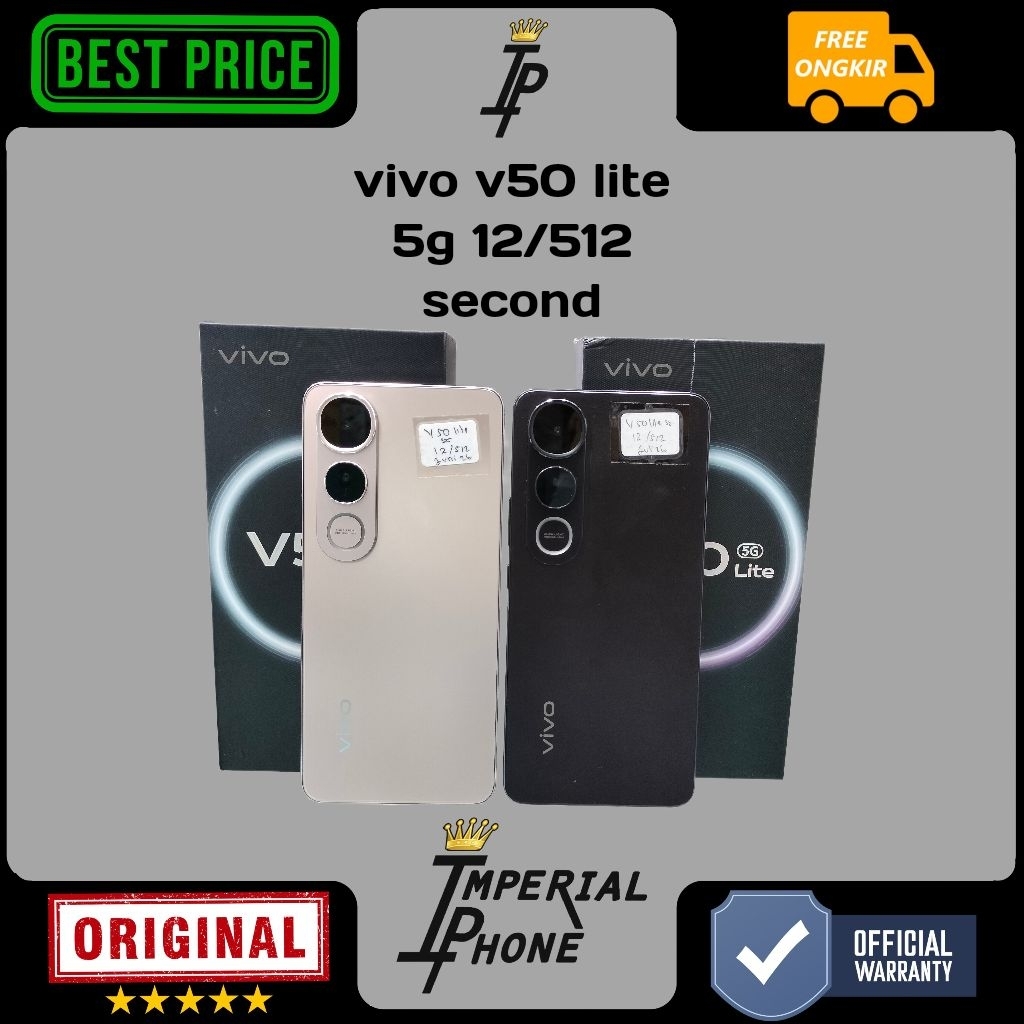 vivo v50 lite 5g 12/512 second resmi