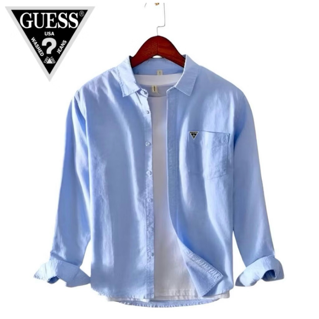 GUESS kemeja pria lengan panjang / kemeja GUESS pria slimfit / kemeja pria / kemeja Guess