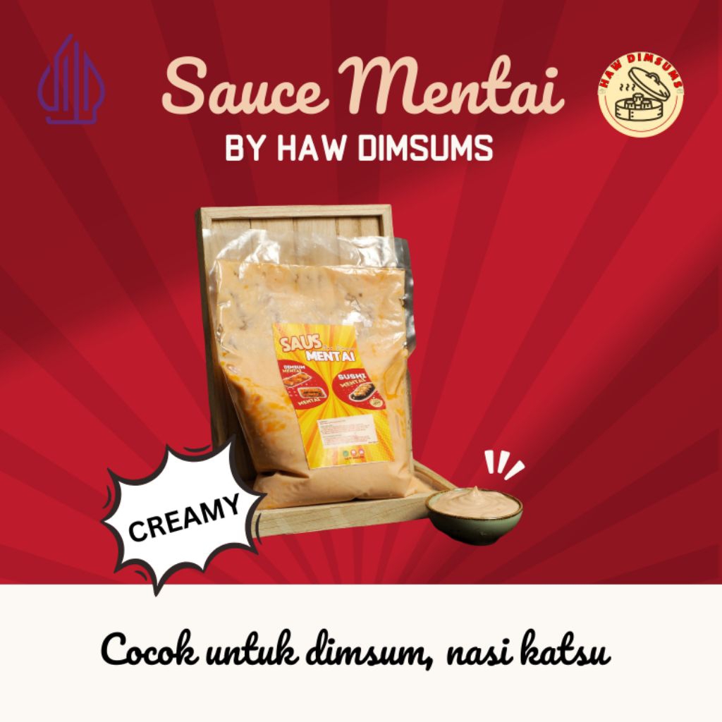 SAUCE SAOS SAUS MENTAI  Halal || Harga Pabrik || Home Made  || Dimsum Mentai ||  MENTAIKO