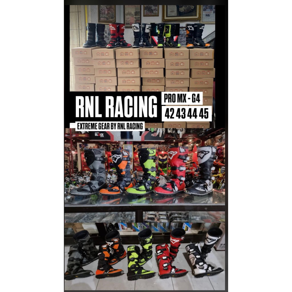 sepatu cross rnl racing pro mx-g4