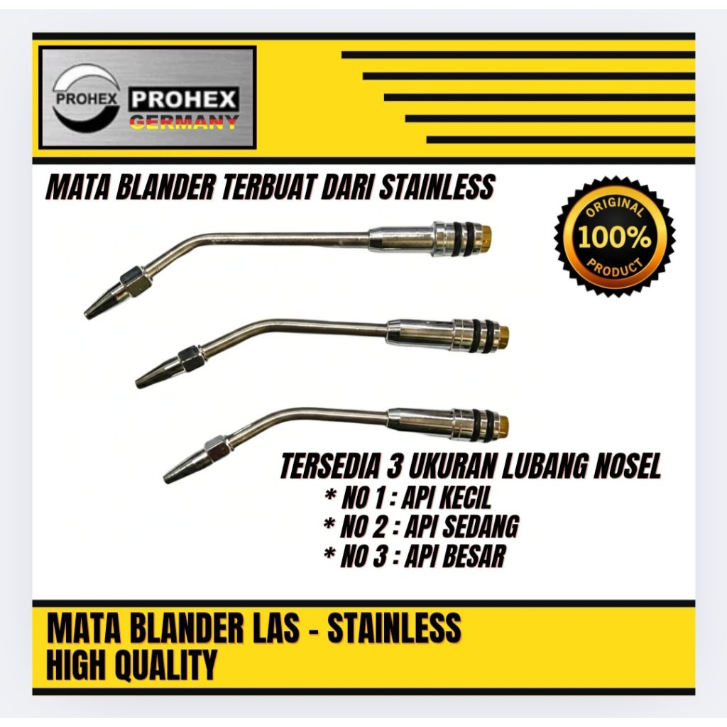 Prohex Nosel Blander Las Karbit Mata Blander Las Nozzle Las