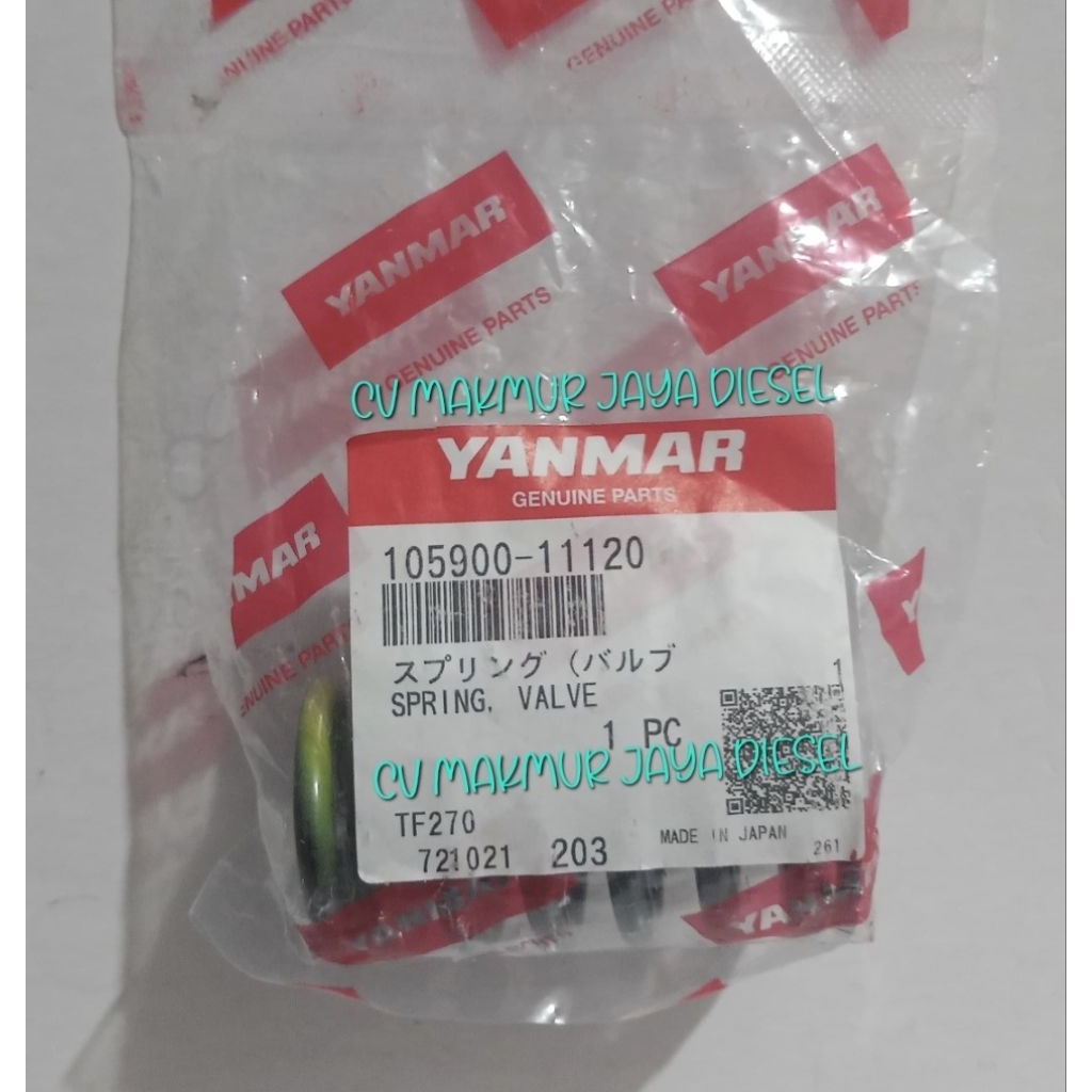 Spring Valve,Per Klep TF300 105900-11120 Yanmar Genuine