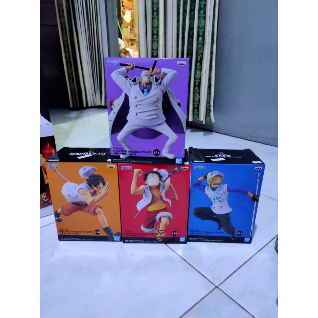 [MIP BOX] One Piece Magazine Figure ~A Piece of Dream #1~ Ace, Sabo, Luffy dan Garp