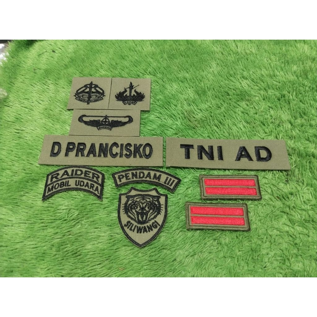 PAPAN NAMA PDL TNI TERBARU/ATRIBUT PDL KOSTRAD/PAPAN NAMA KOSTRAD