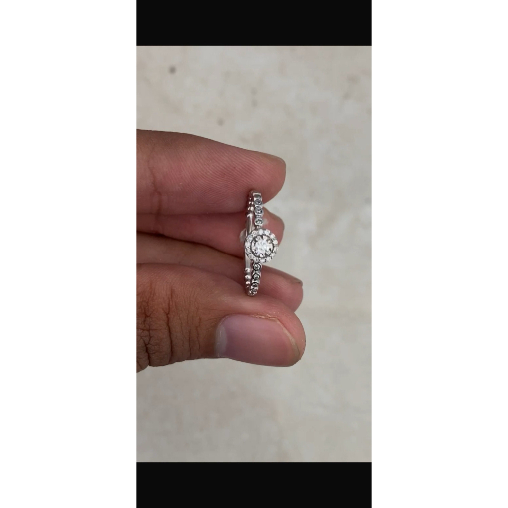 cincin berlian eropa berlian 0,20crt 29pcs emas 750 berat 2,04gr