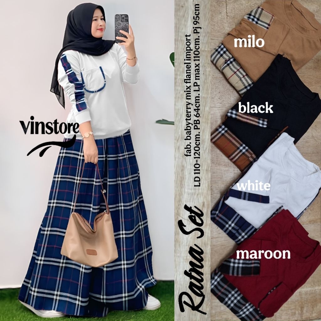 nolea setelan wanita kekinian N&D gamis crinkle motif jaket crop jaket corduroy gamis susun gamis mo