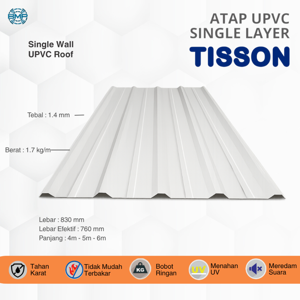 ATAP UPVC SINGLE LAYER TISSON