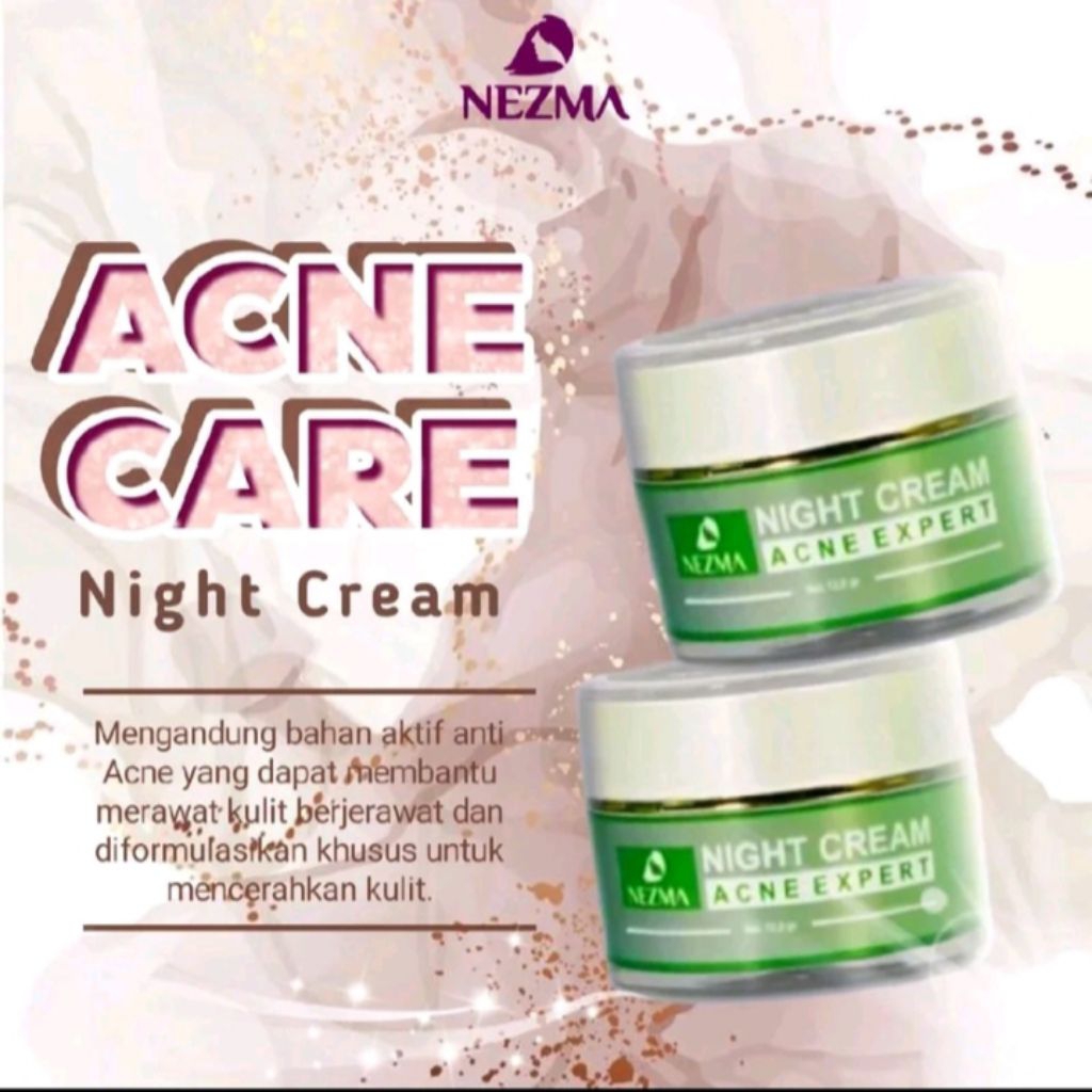 NEZMA Official - Night Cream Acne Nezma - Cream malam acne nezma - Night Cream Acne expert