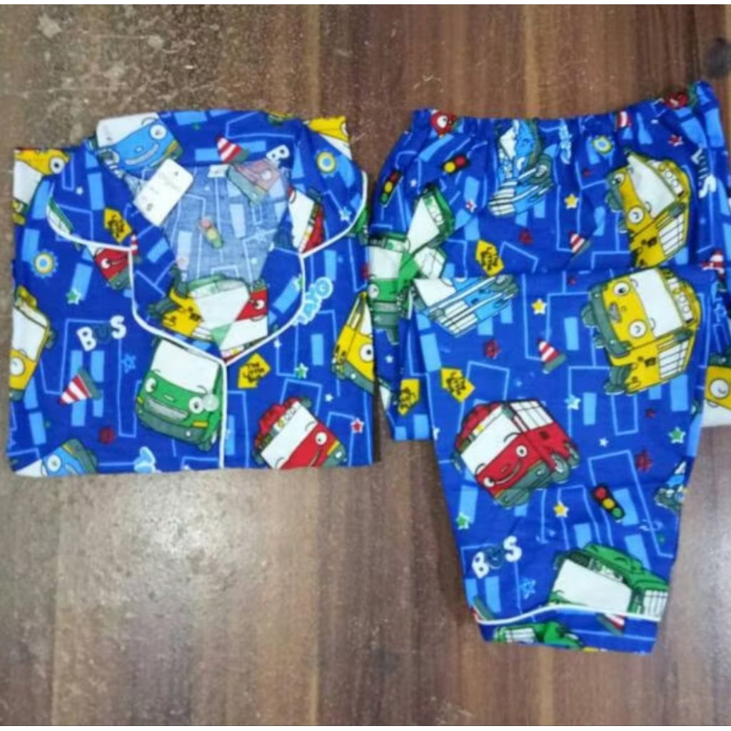 Baju tidur anak 3 tahun karakter tayo