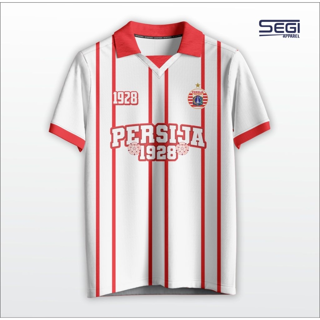 Jersey Fantasy Vintage Retro Persija Jakarta 1928 Football Sport