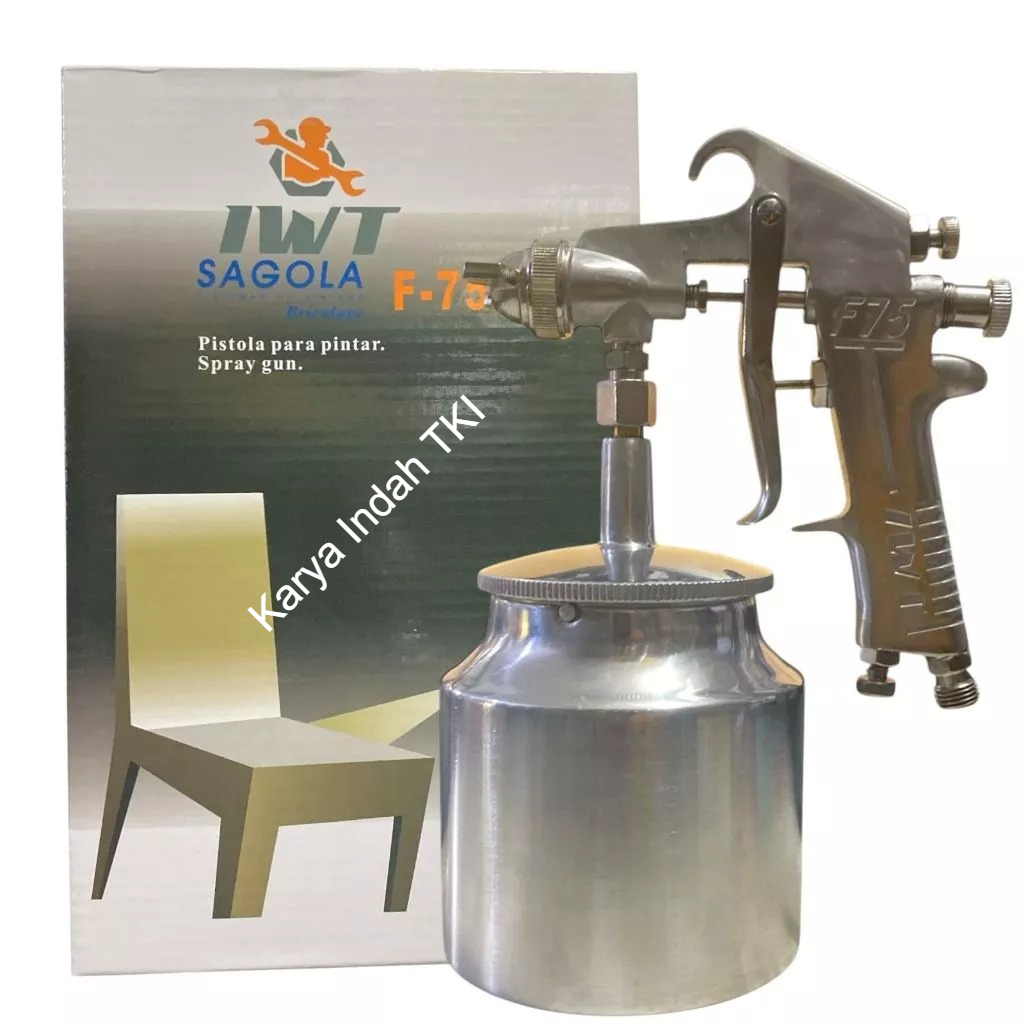 Spray Gun IWT Sagola F75S Tabung Bawah Sagola High Pressure Tekanan Tinggi F 75