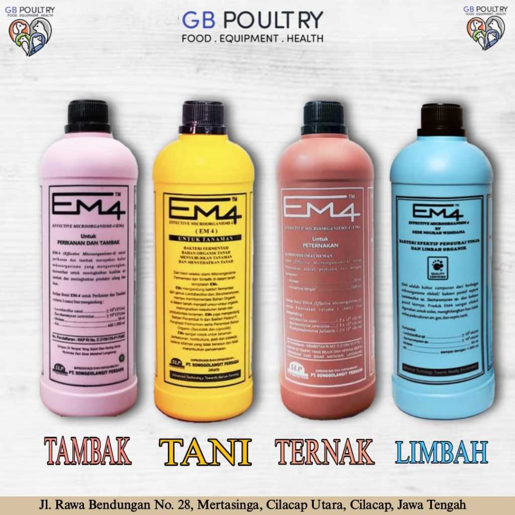 EM4 Perikanan EM4 Tanaman EM4 Peternakan EM4 Limbah 1 liter