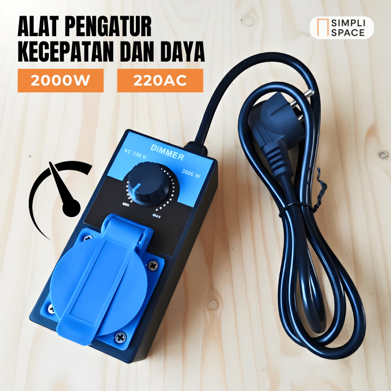 Dimmer Speed Control 2000W Pengatur Kecepatan Gerinda Dimmer Gerinda 2000 Watt AC 220V