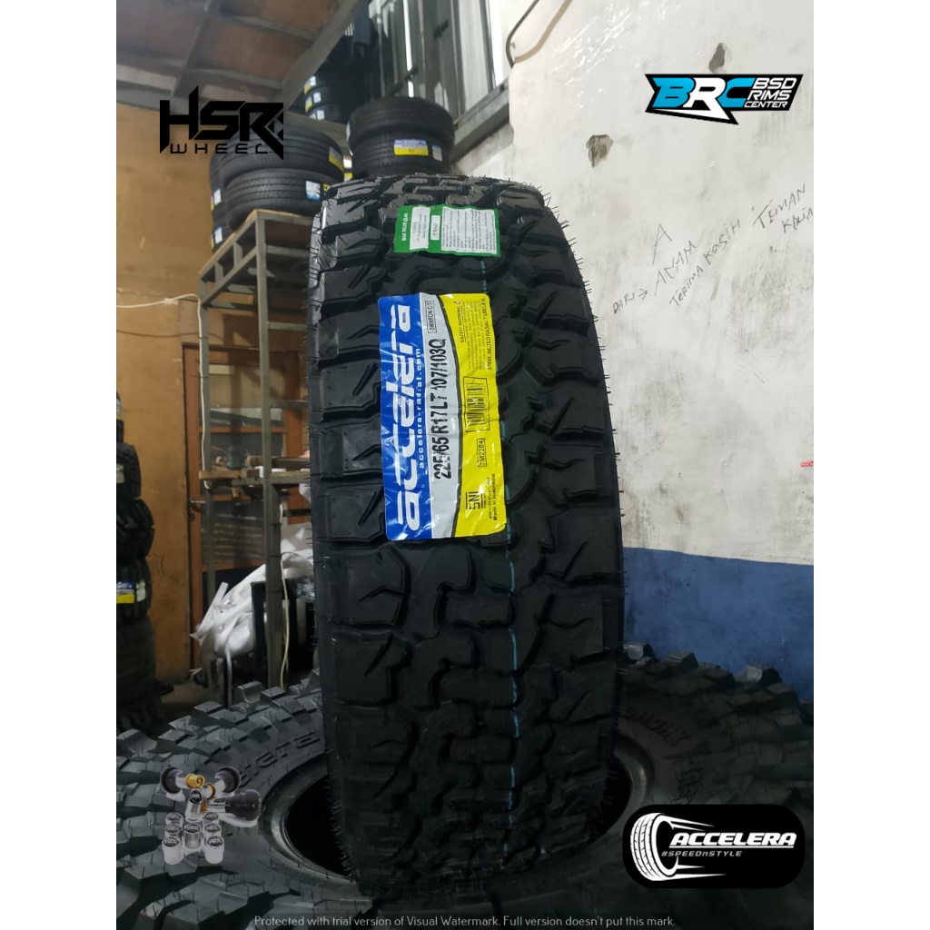BAN MOBIL OFFROAD RING 17 225 65 MEREK ACCELERA OMIKRON C/T NIK TERBARU FREE PASANG
