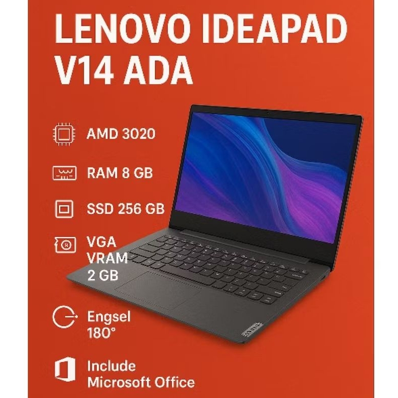 LENOVO V14 ADA AMD 3020E  RAM 8 GB SSD 256