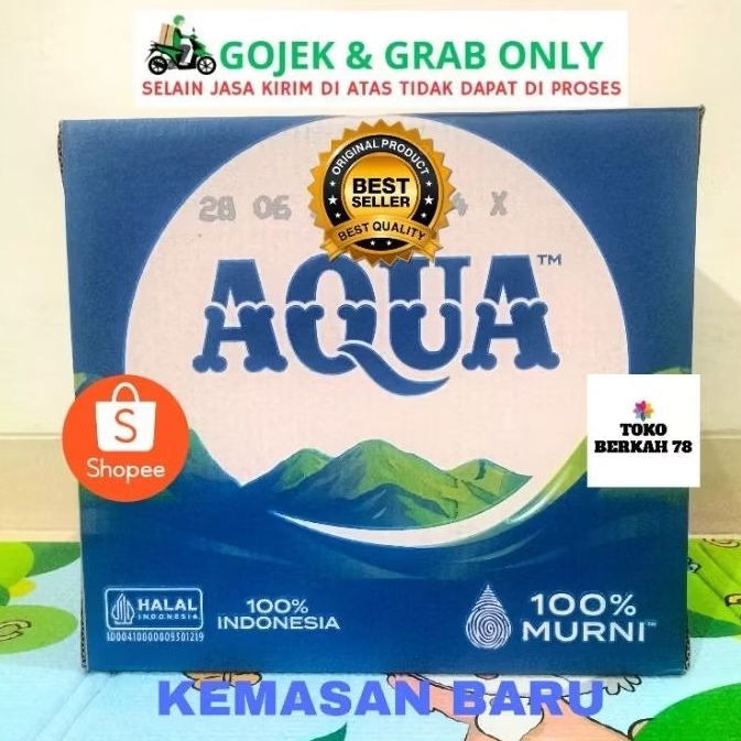 AQUA 1500ML / AQUA 1500 ML / AQUA BOTOL 1500 ML ( KARTON )  INSTAN ONLY
