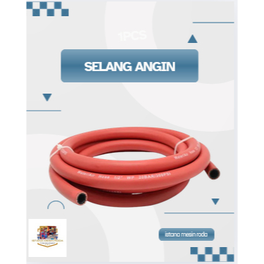 Selang Angin kompressor nitrogen - NCR Selang merah 1/4 - selang nitrogen PERMETER