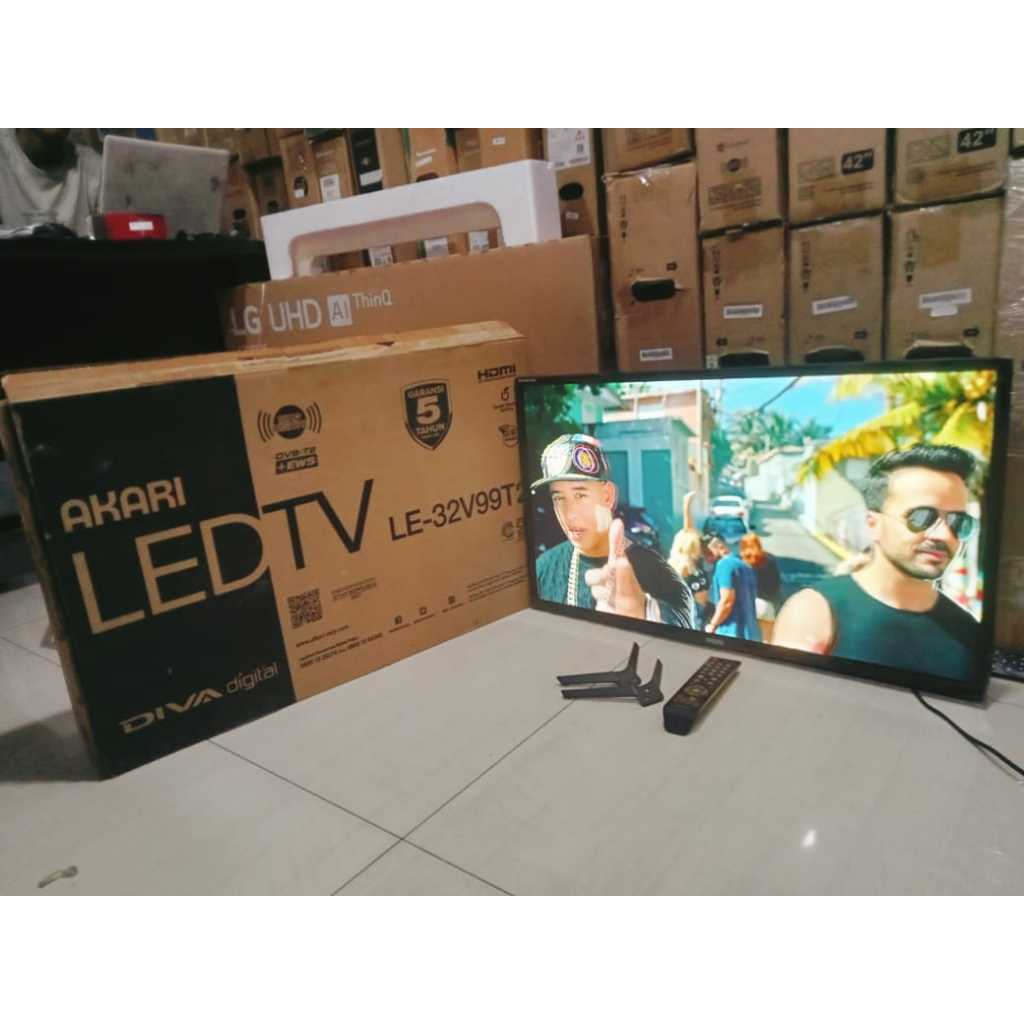 TV LED AKARI DIGITAL 32 INC KONDISI BEKAS MASIH SEGEL +FREE PACKING KAYU (5821R)