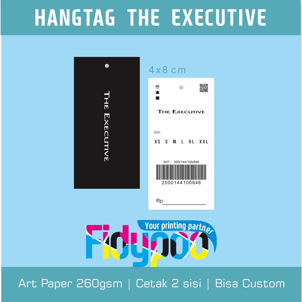 HANGTAG THE EXECUTIVE // LABEL BAJU TAS SEPATU BRANDED