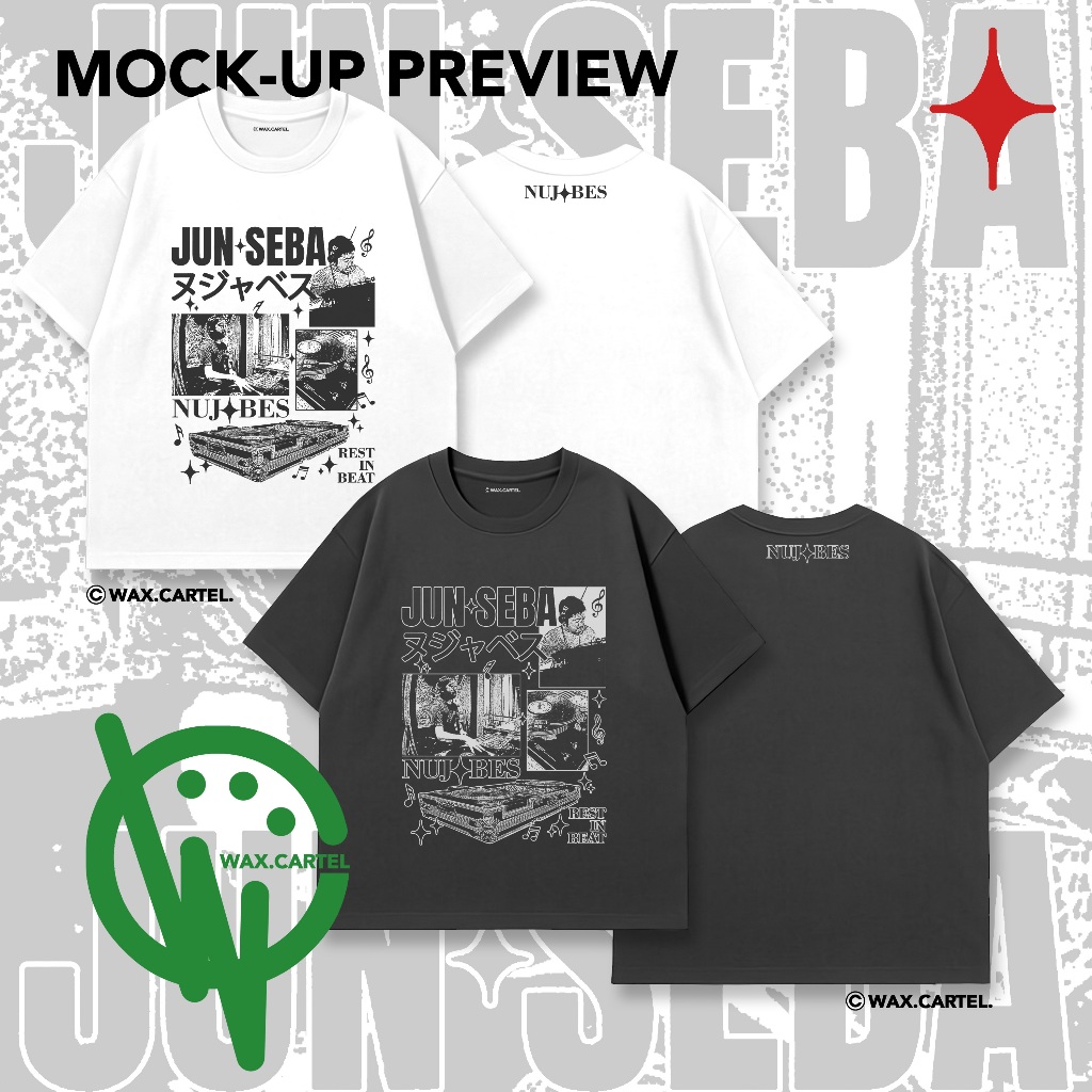Kaos Rest in Beat Nujabes/Jun Seba | T Shirt Katun 24s Super Premium