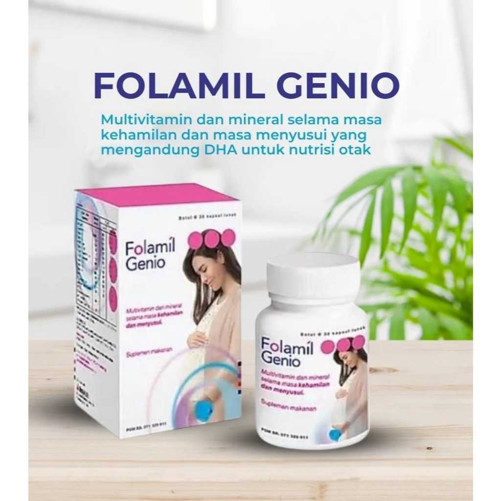 Folamil Genio  BOX 30 Tablet / Multivitamin Suplemen Ibu Hamil