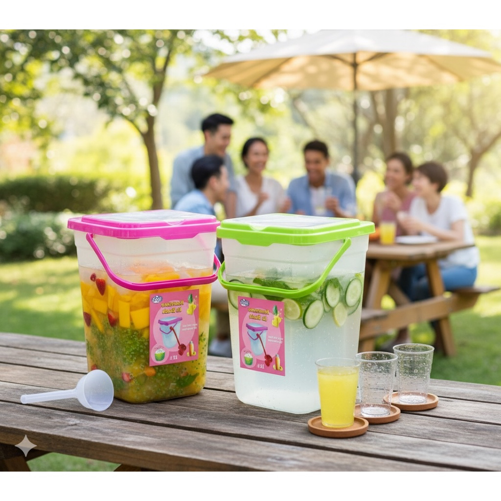Kontainer Es Buah Wadah Tempat Es Teh Poci Serbaguna 15 Liter