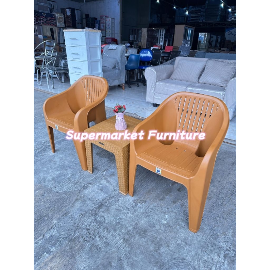 NAPOLLY - SET 2 KURSI PLASTIK TCC 500 VERTI/ SET KURSI PLASTIK