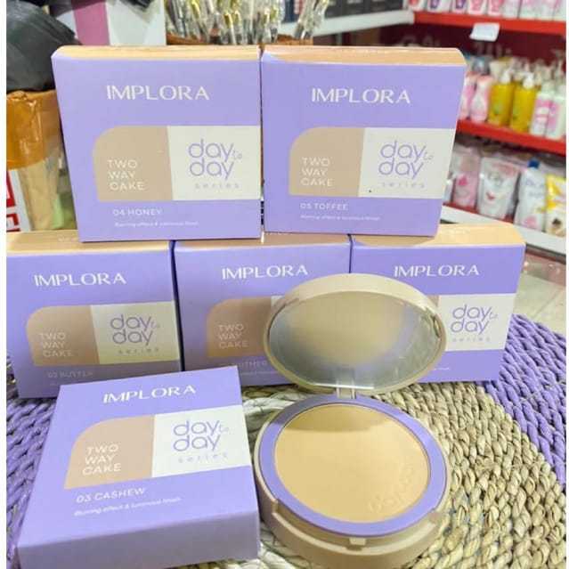 Implora Day to Day Two way cake-Bedak Padat-bedak-padat-implora-two way cake