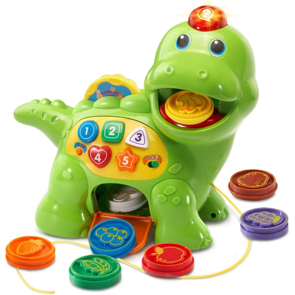 VTech Chomp & Count Dino Hijau, Mainan Edukatif Bayi