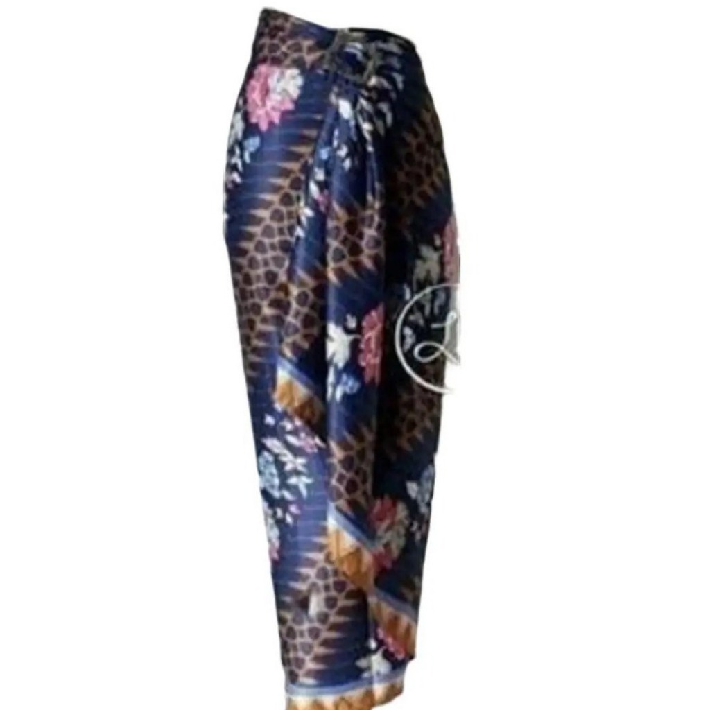 Rok Batik Wanita Bawahan Kebaya Model Kain Lilit Bahan Semi Sutra Silky Motif 028