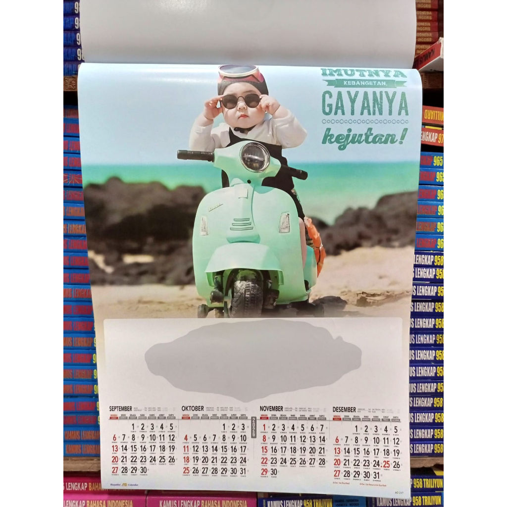 KALENDER DINDING WALL KALENDER CATURWULAN TAHUN 2026 MOTIF BAYI