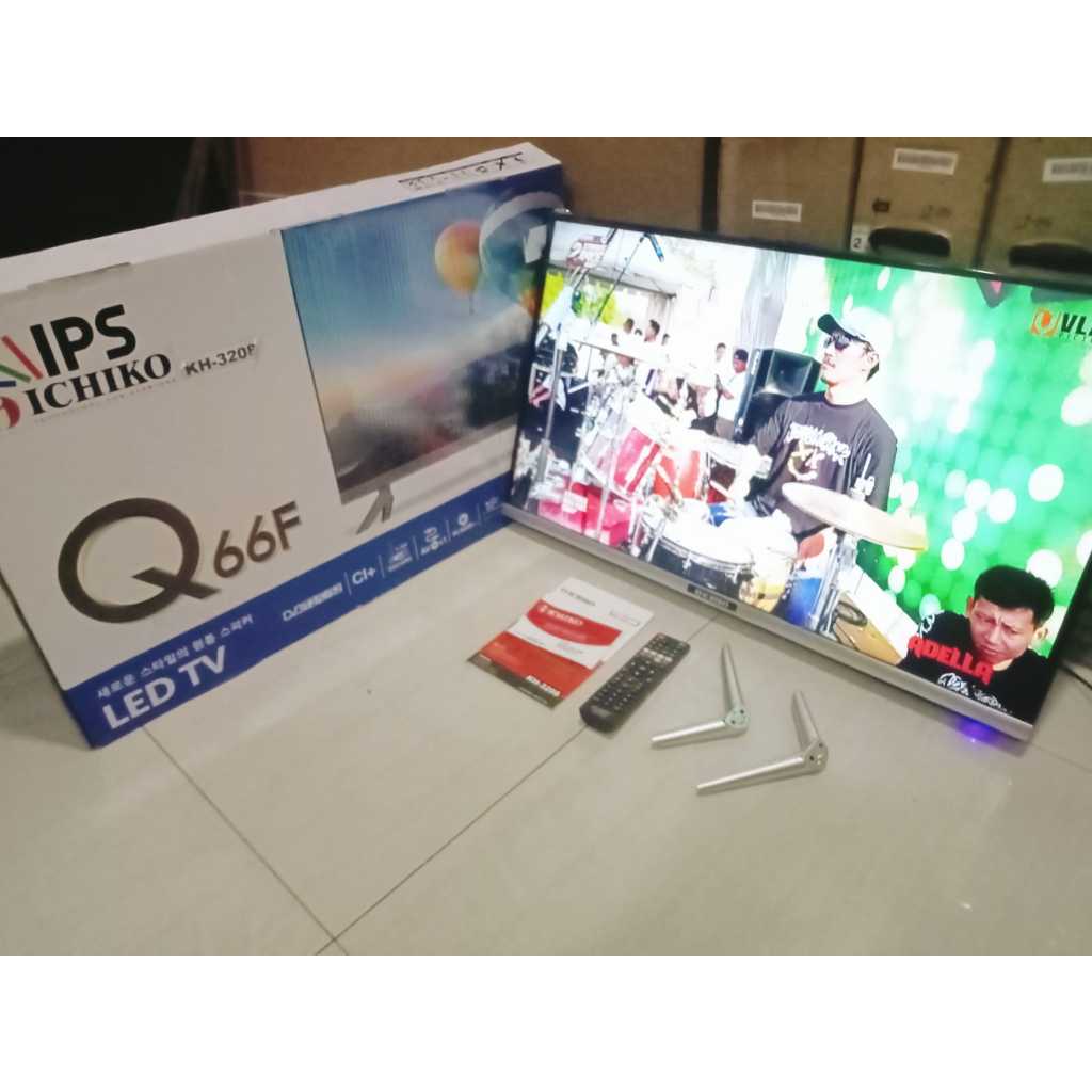 (SECOND) TV LED ICHIKO DIGITAL 32 INC KONDISI BEKAS MASIH SEGEL +FREE PACKING KAYU (6048R)