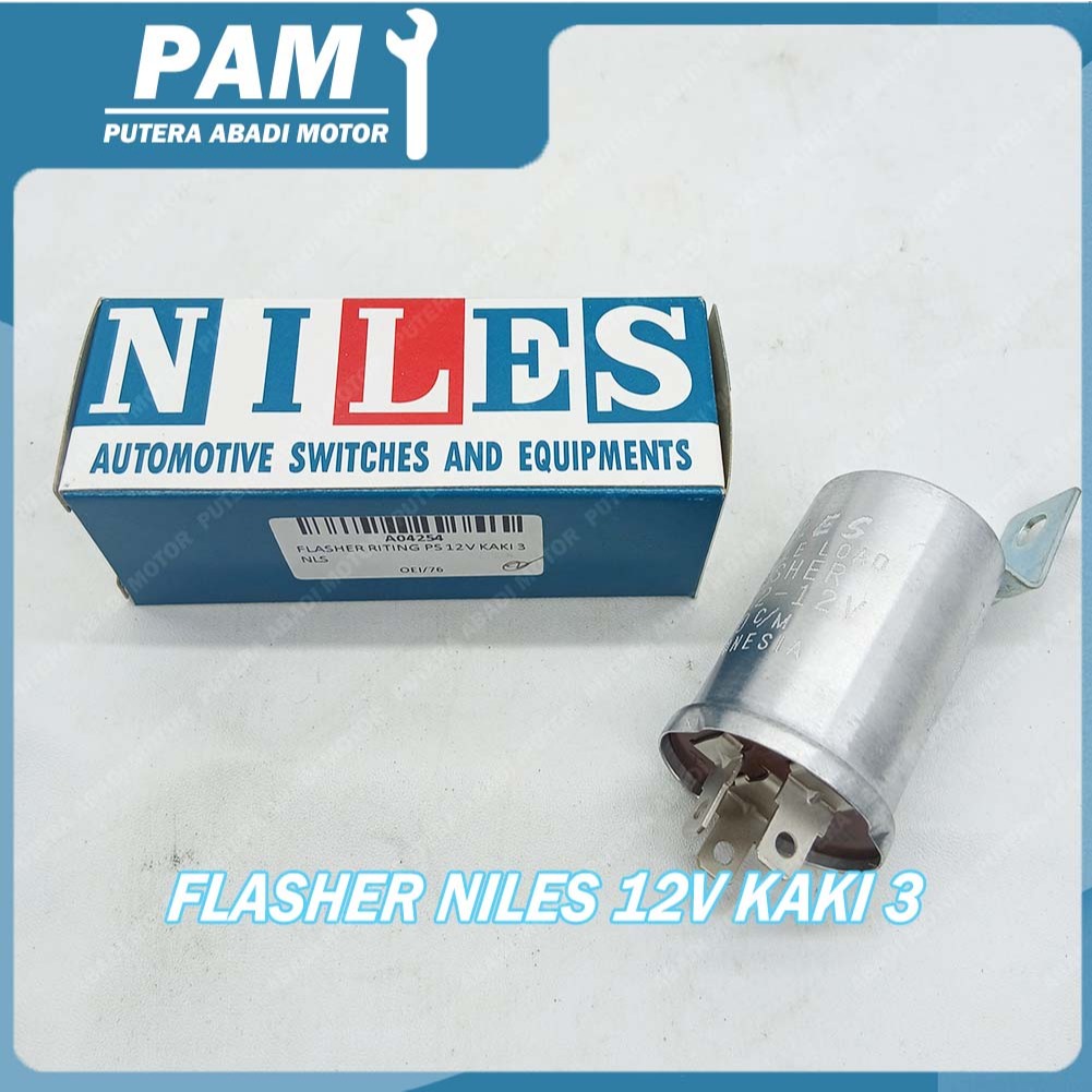 Flasher Bulat 12V Kaki 3 NILES VF314L Flasher Niles K3 ff