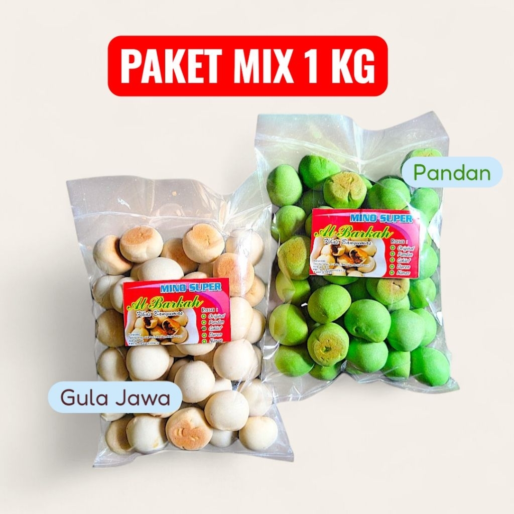 Kue Nopia MINO POTONG Gula Merah 1 KG - Nopia Potong khas Banyumas Camilan Manis Jadul Snack