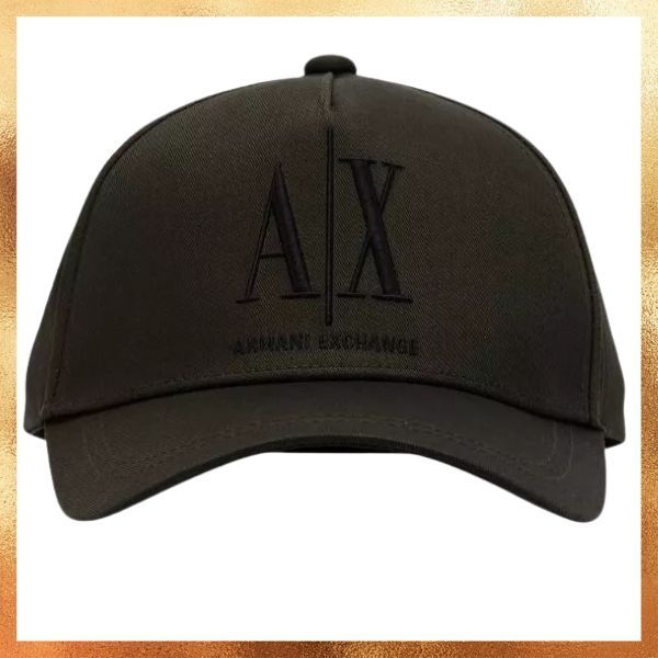 Topi Armani Exchange Logo Baseball Olive Cap Original